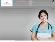 Tablet Screenshot of malabarhospitals.com